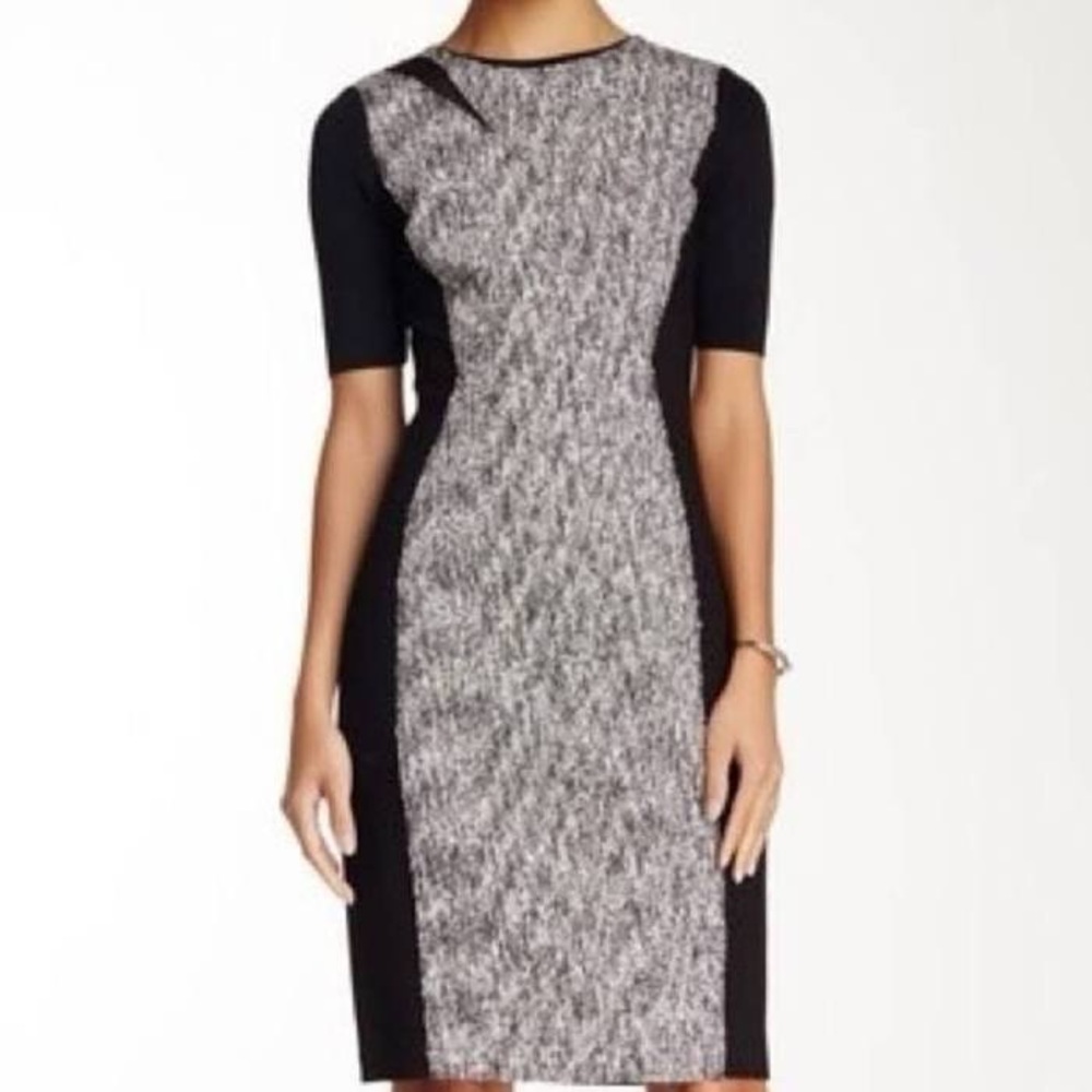 💖 NWT Elie Tahari Mixed Media Midi Dress 💖